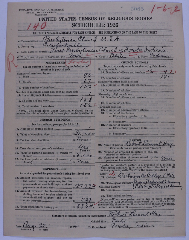 Scan of Presbyterian Church in the United States of America: 3085