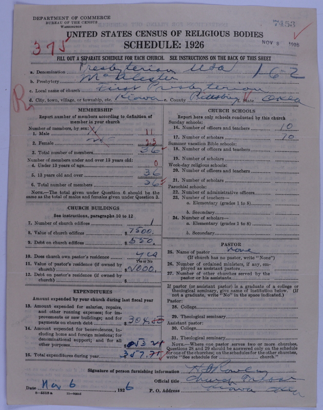 Scan of Presbyterian Church in the United States of America: 7453