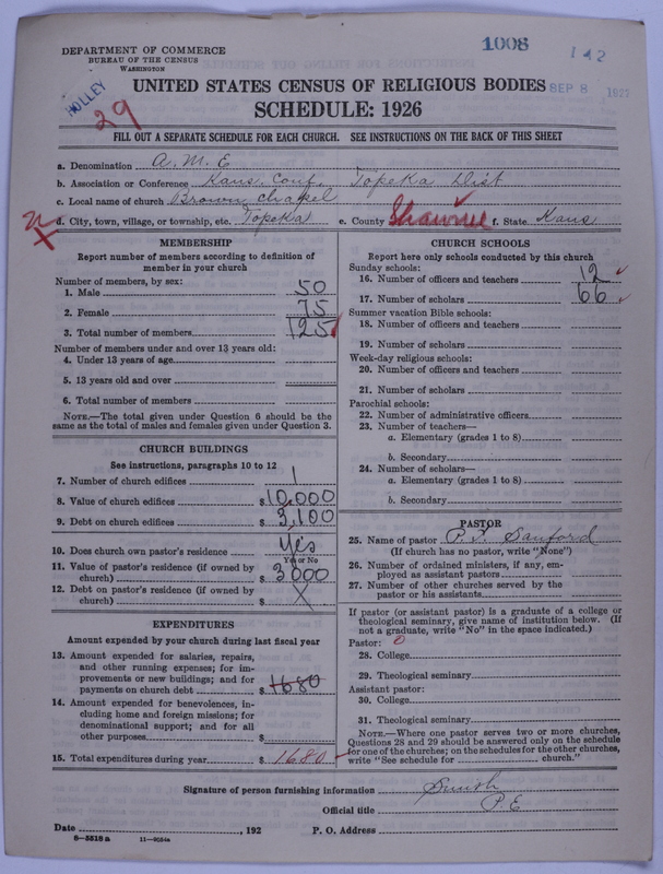 Scan of African Methodist Episcopal Church: 1008
