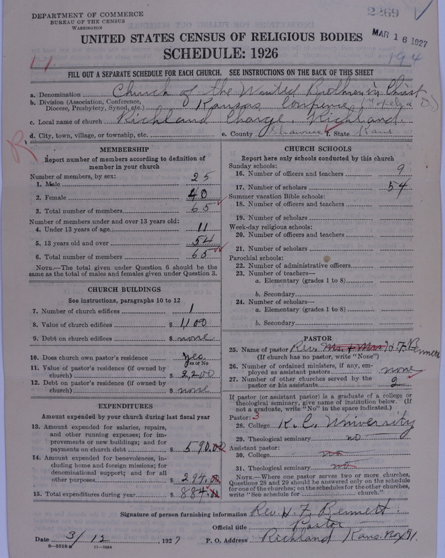 Scan of Church of the United Brethren in Christ: 2269