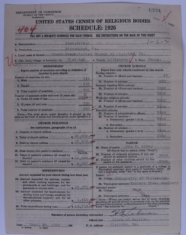 Scan of Presbyterian Church in the United States of America: 1334