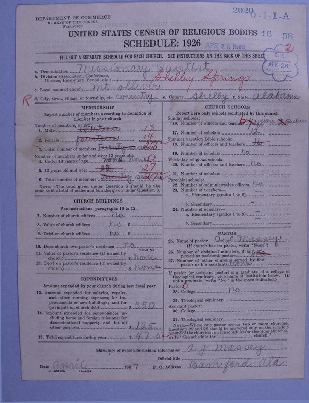 Scan of Negro Baptists: 2020