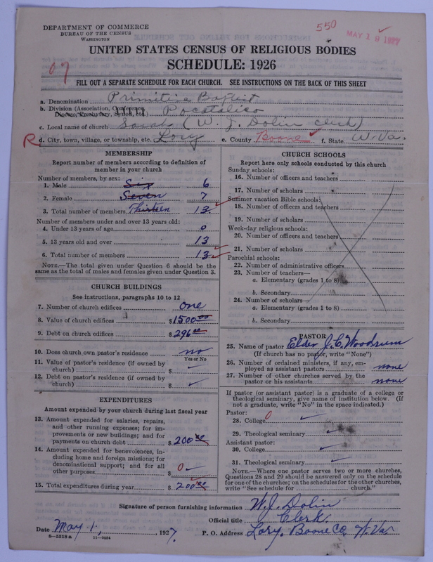 Scan of Primitive Baptists: 550