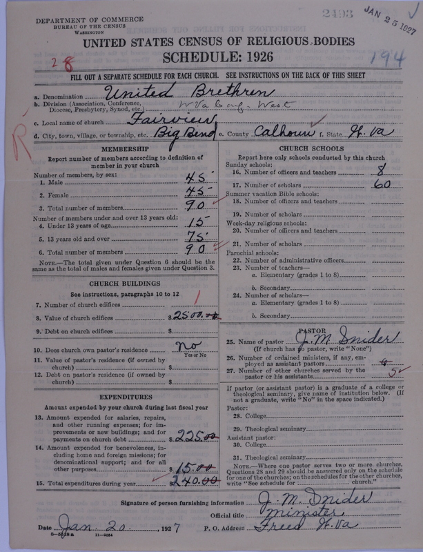 Scan of Church of the United Brethren in Christ: 2493