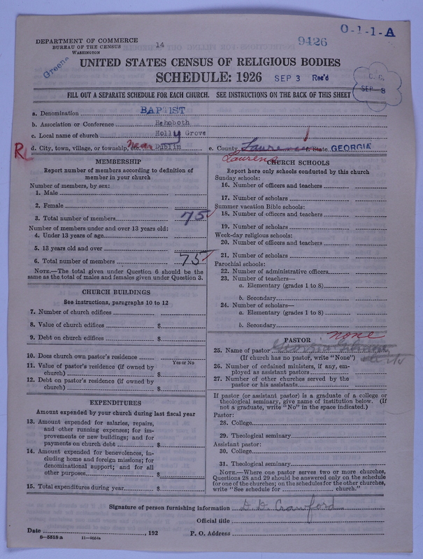 Scan of Negro Baptists: 9426