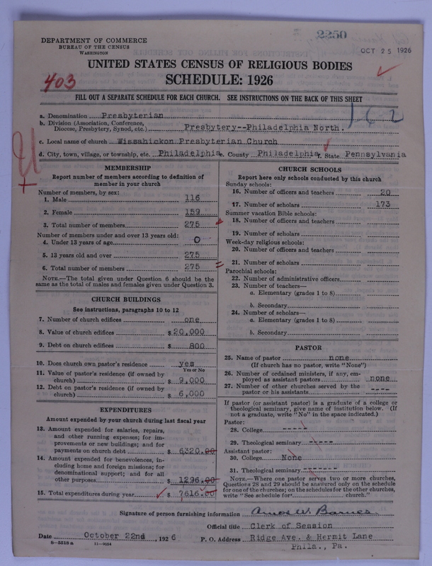 Scan of Presbyterian Church in the United States of America: 2250