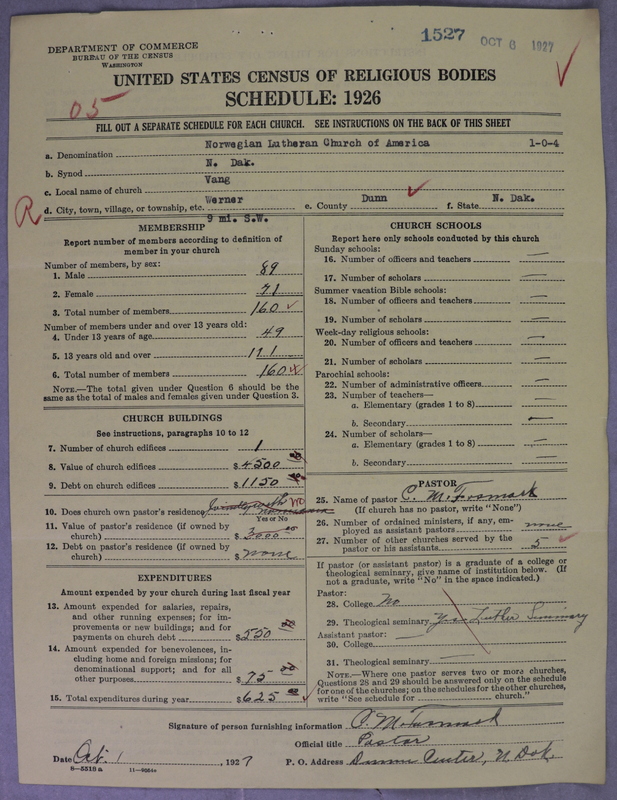 Scan of Norwegian Lutheran Church of America: 1527