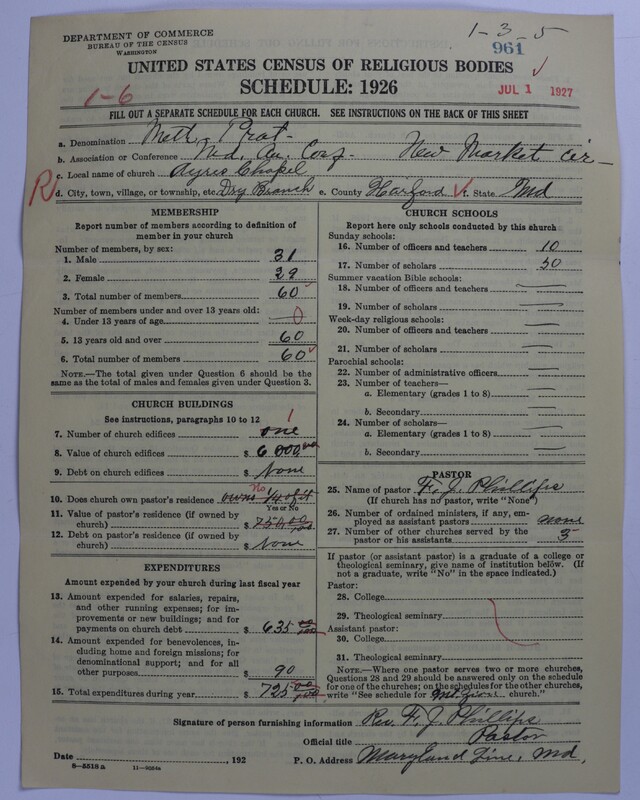 Scan of Methodist Protestant Church: 961