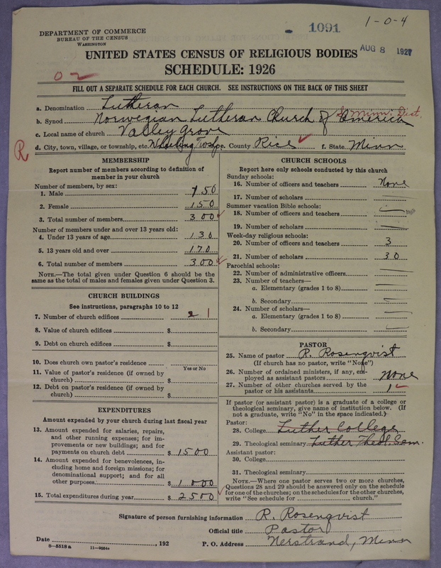 Scan of Norwegian Lutheran Church of America: 1091