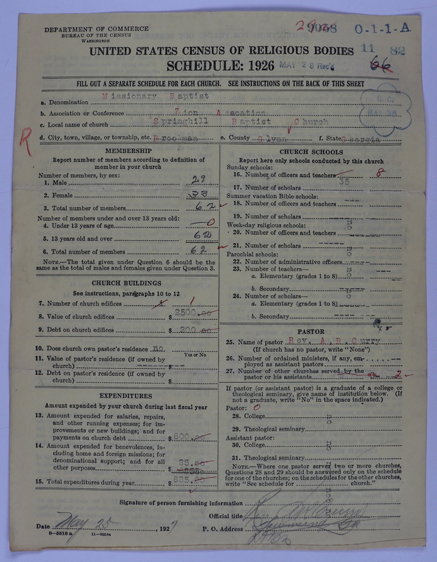 Scan of Negro Baptists: 9058