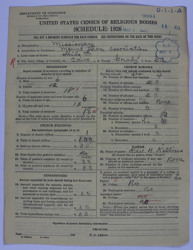 Scan of Negro Baptists: 9084