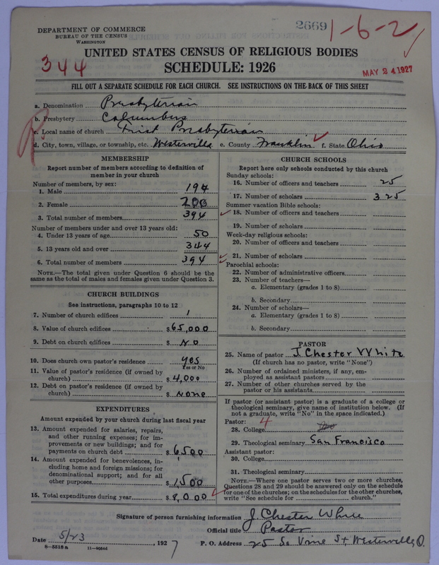 Scan of Presbyterian Church in the United States of America: 2669