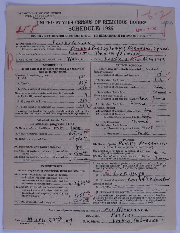 Scan of Presbyterian Church in the United States of America: 5835
