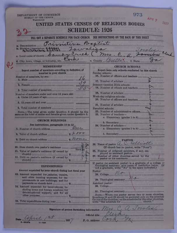 Scan of Primitive Baptists: 973