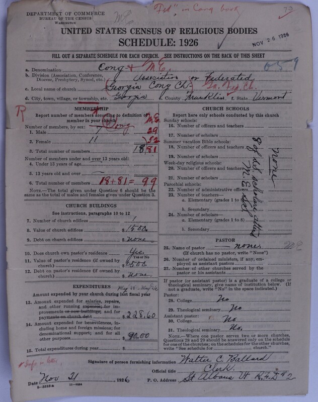 Scan of Federated Churches: 37