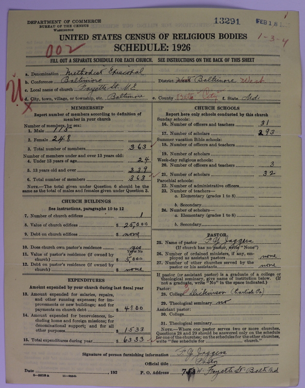 Scan of Methodist Episcopal Church: 13291