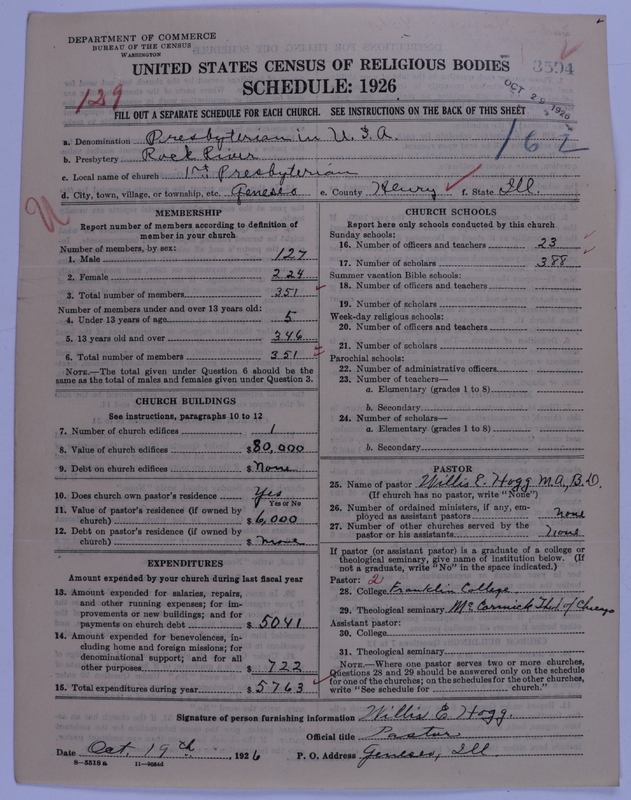 Scan of Presbyterian Church in the United States of America: 3594
