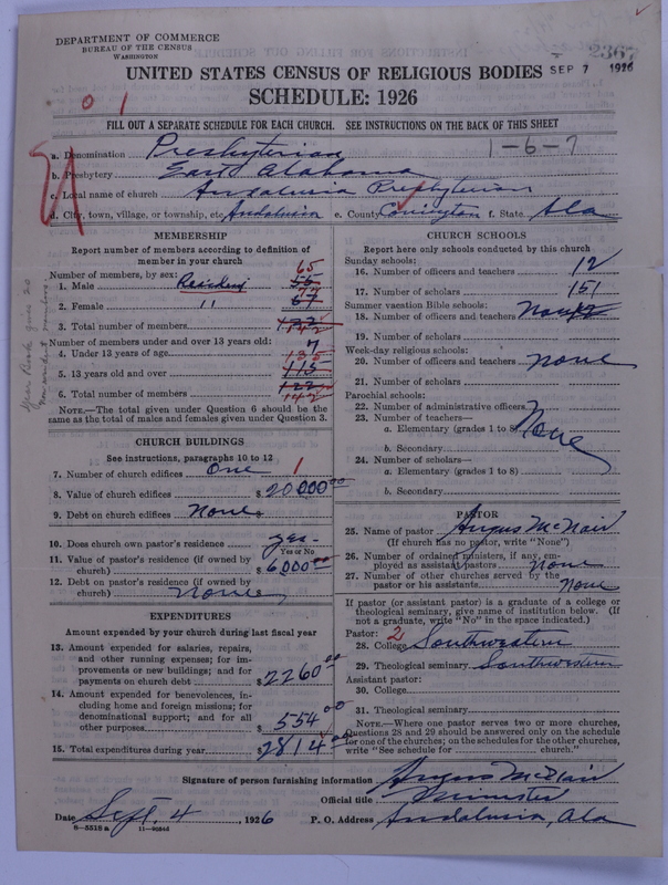 Scan of Presbyterian Church in the United States: 2367