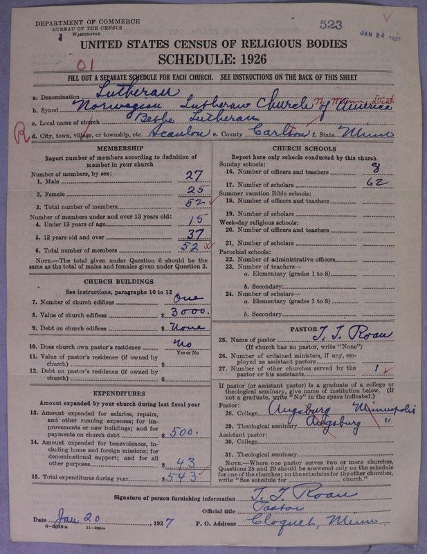 Scan of Norwegian Lutheran Church of America: 523