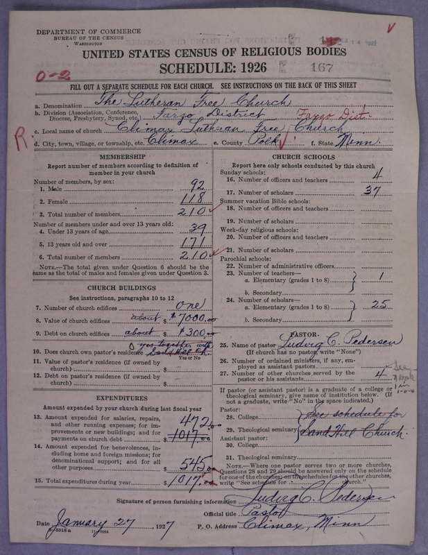 Scan of Lutheran Free Church: 167