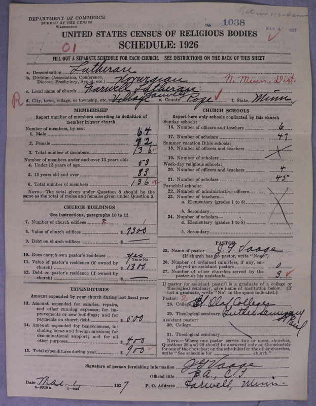 Scan of Norwegian Lutheran Church of America: 1038