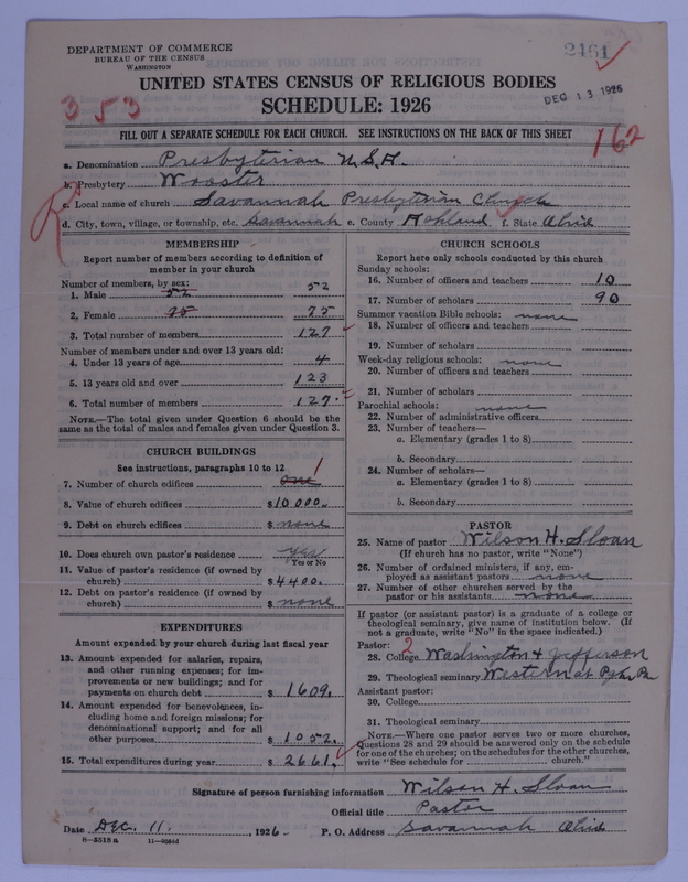Scan of Presbyterian Church in the United States of America: 2461