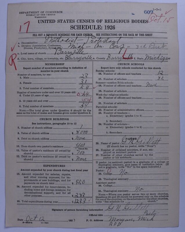 Scan of Methodist Protestant Church: 609