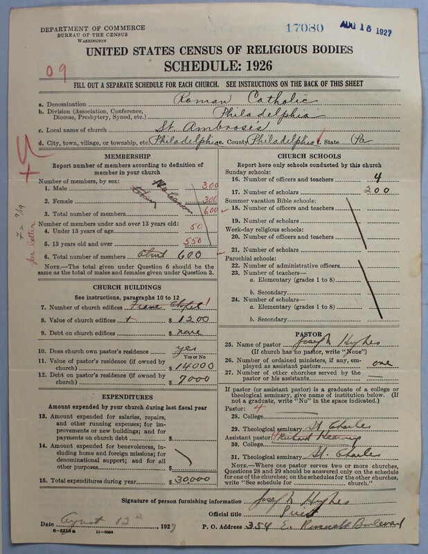 Scan of Roman Catholic Church: 17080