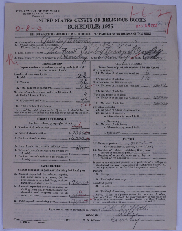 Scan of Presbyterian Church in the United States of America: 8017