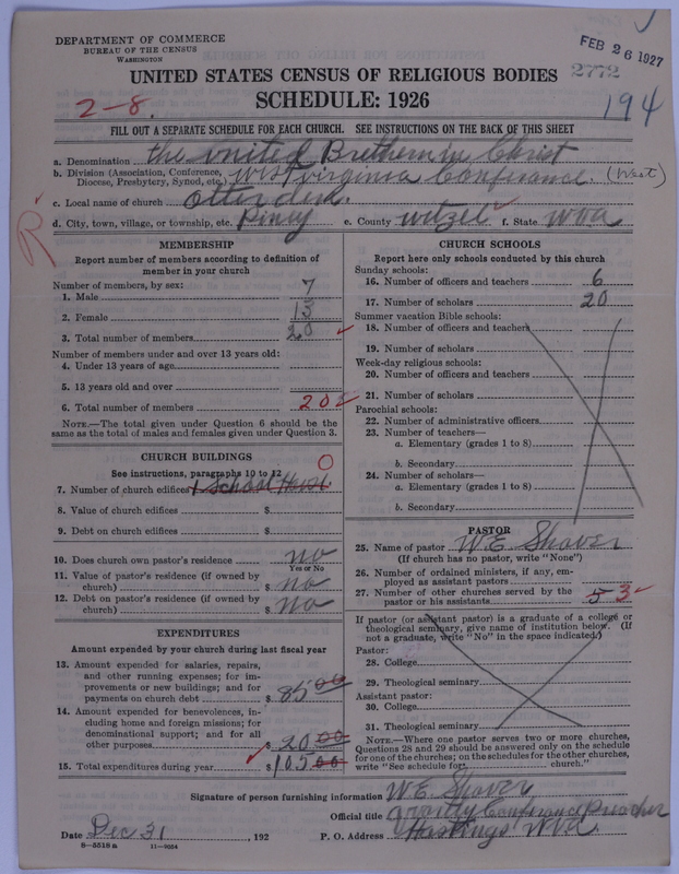 Scan of Church of the United Brethren in Christ: 2772