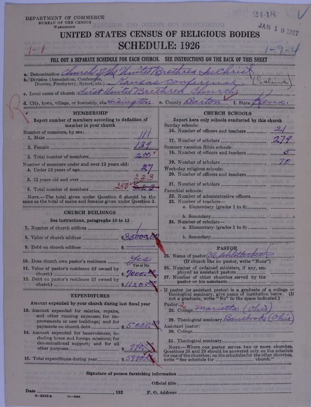 Scan of Church of the United Brethren in Christ: 2148