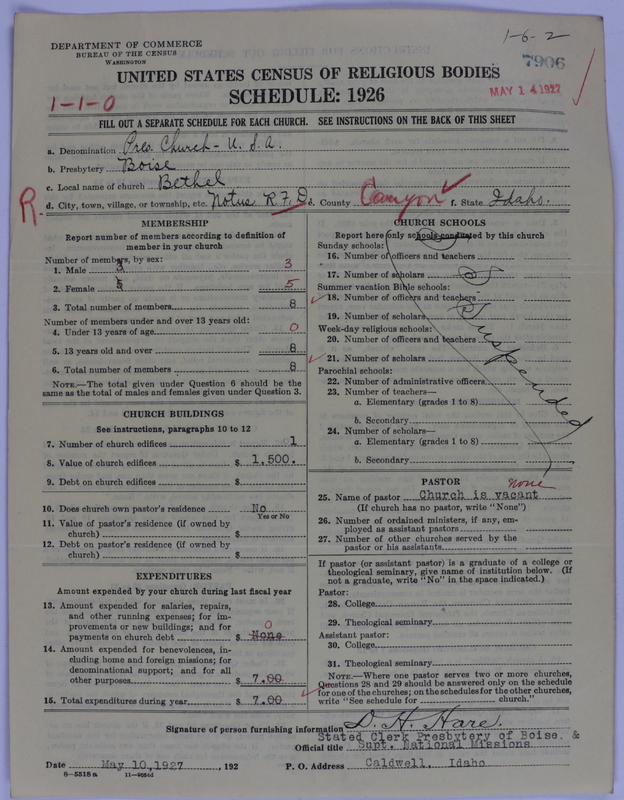 Scan of Presbyterian Church in the United States of America: 7906