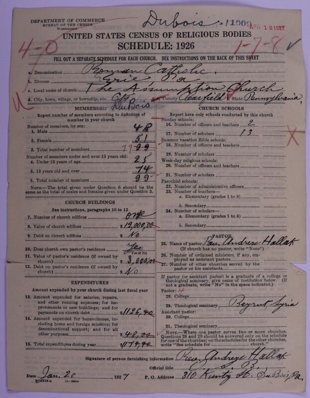 Scan of Roman Catholic Church: 11009