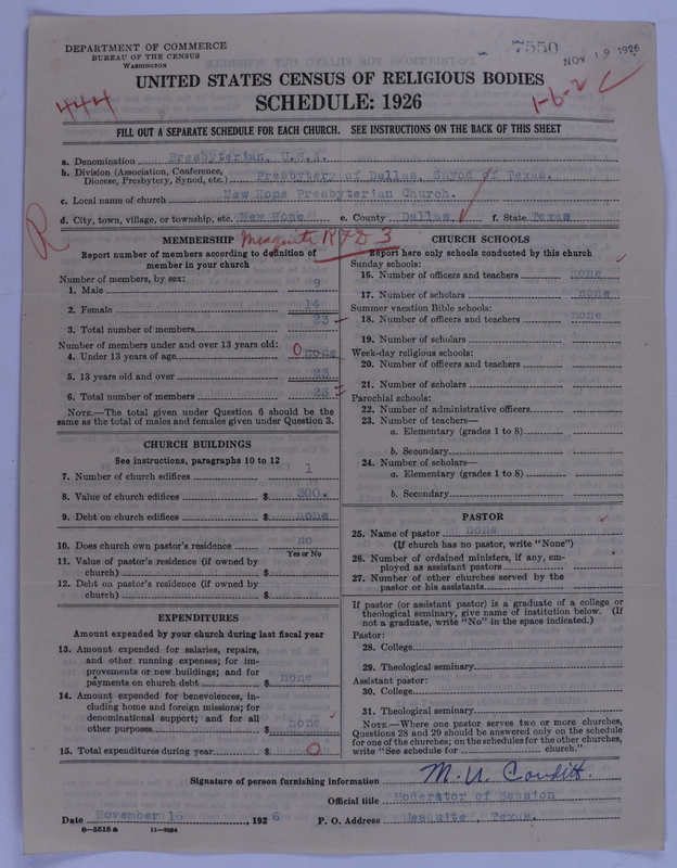 Scan of Presbyterian Church in the United States of America: 7550