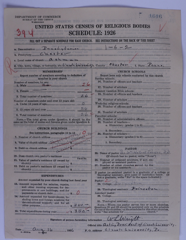 Scan of Presbyterian Church in the United States of America: 1616