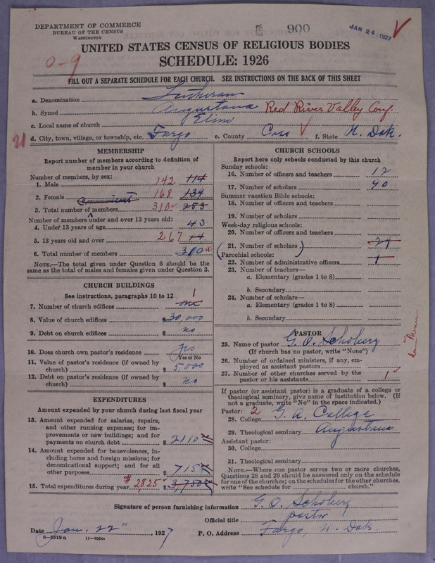 Scan of Evangelical Lutheran Augustana Synod of North America: 900