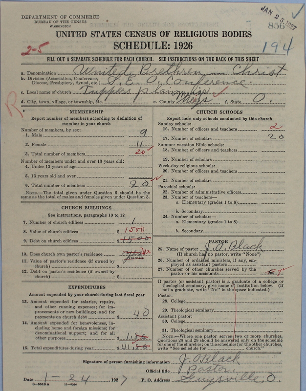 Scan of Church of the United Brethren in Christ: 856