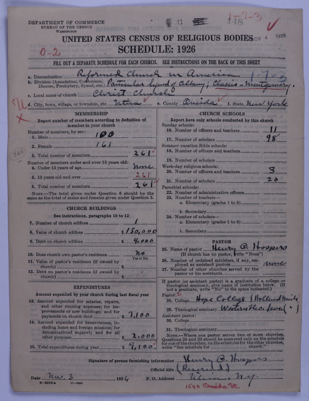Scan of Reformed Church in America: 148