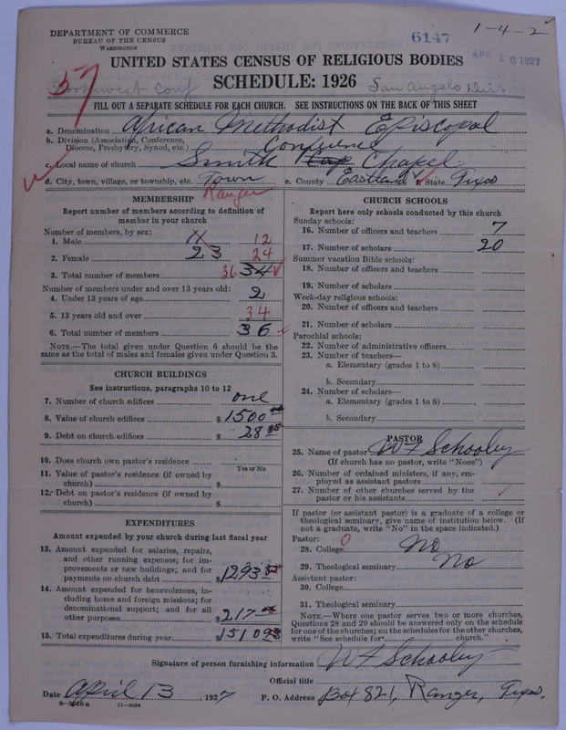Scan of African Methodist Episcopal Church: 6147