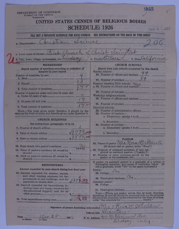 Scan of Church of Christ, Scientist: 263
