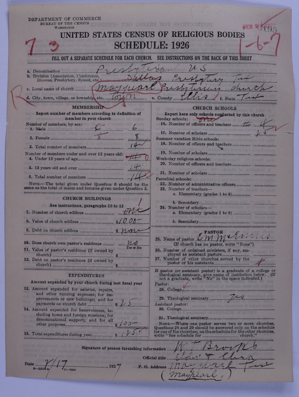 Scan of Presbyterian Church in the United States: 3195