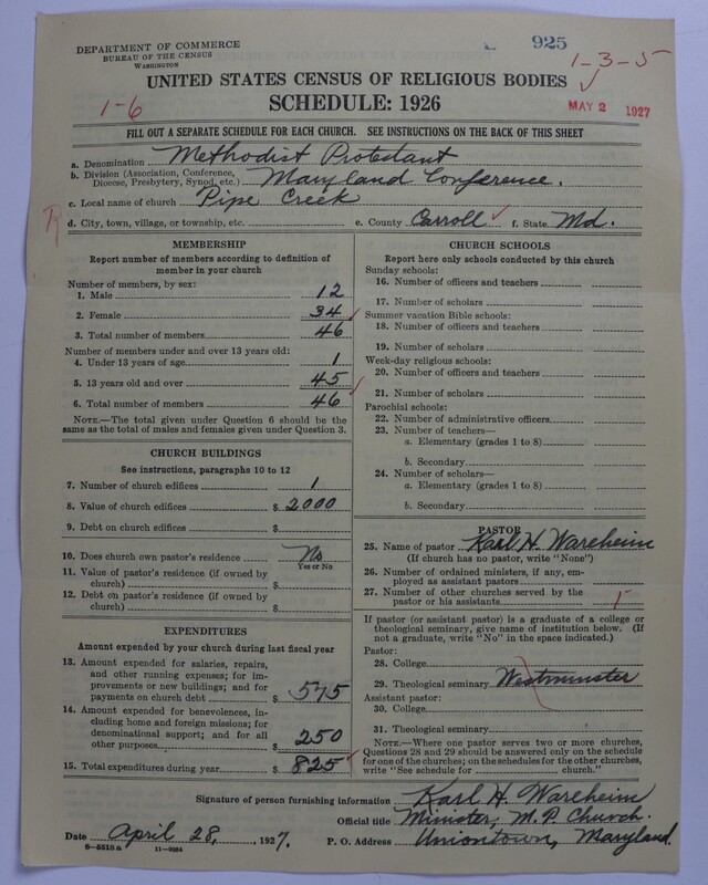 Scan of Methodist Protestant Church: 925