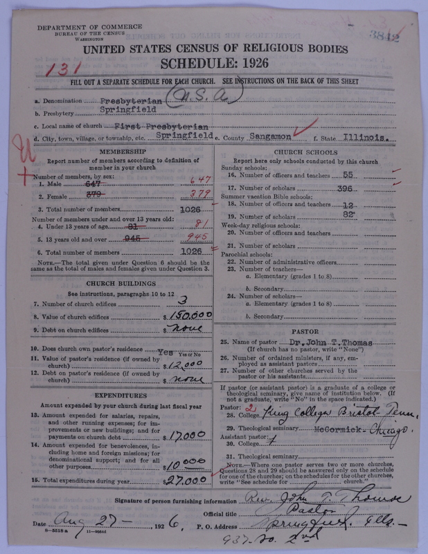 Scan of Presbyterian Church in the United States of America: 3842