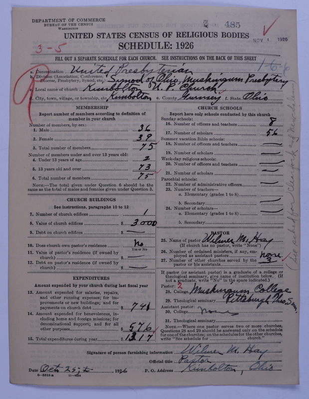 Scan of United Presbyterian Church of North America: 485