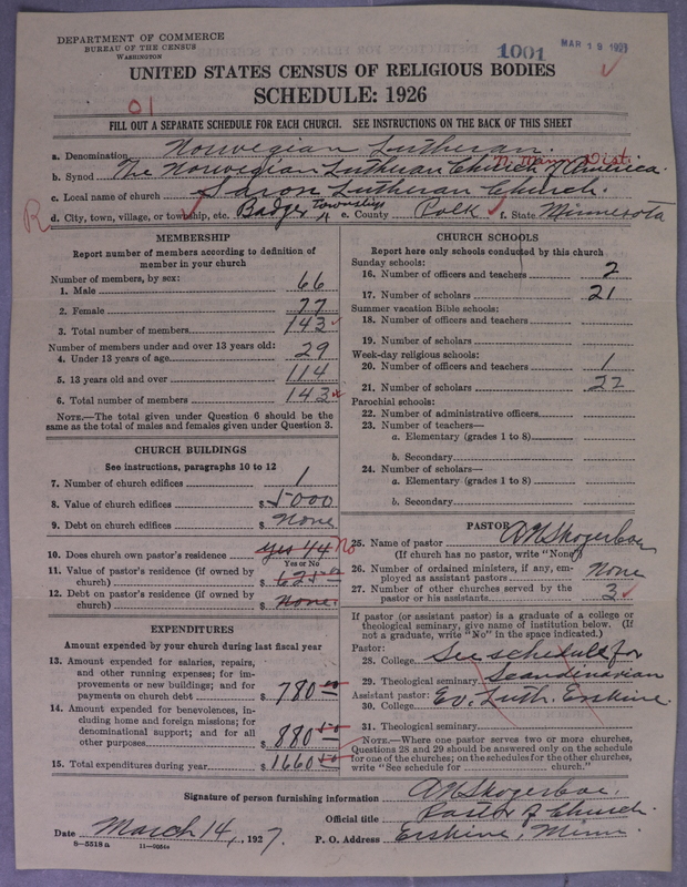 Scan of Norwegian Lutheran Church of America: 1001