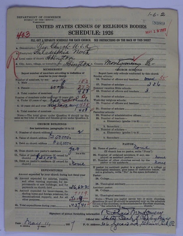 Scan of Presbyterian Church in the United States of America: 2089