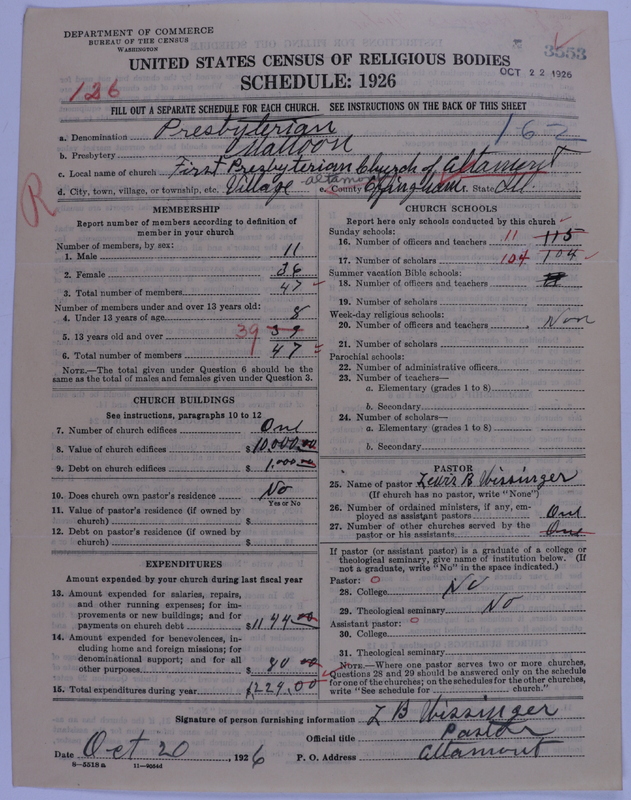 Scan of Presbyterian Church in the United States of America: 3553