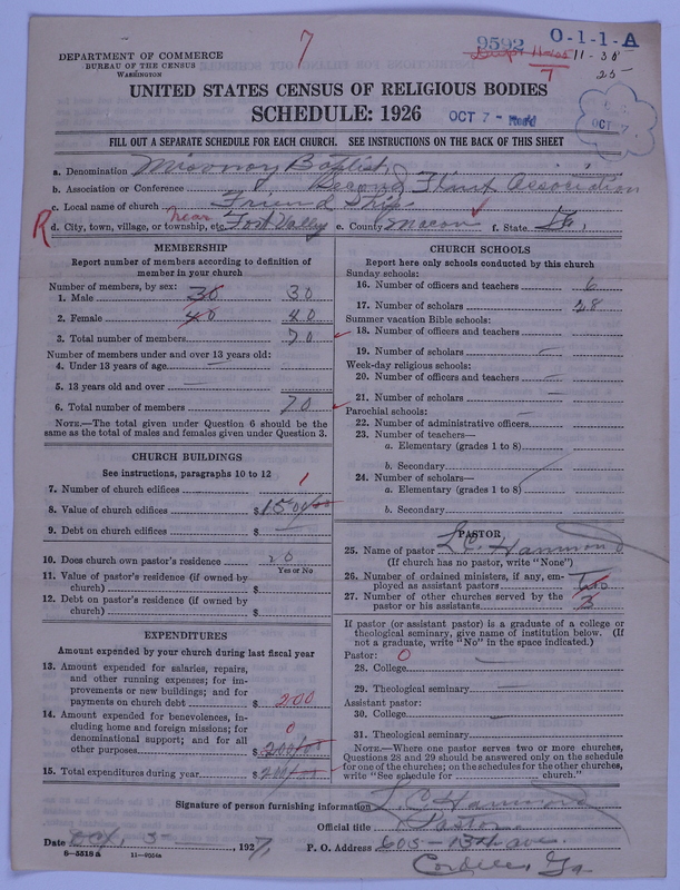 Scan of Negro Baptists: 9592
