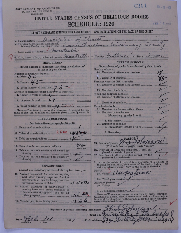 Scan of Disciples of Christ: 2214