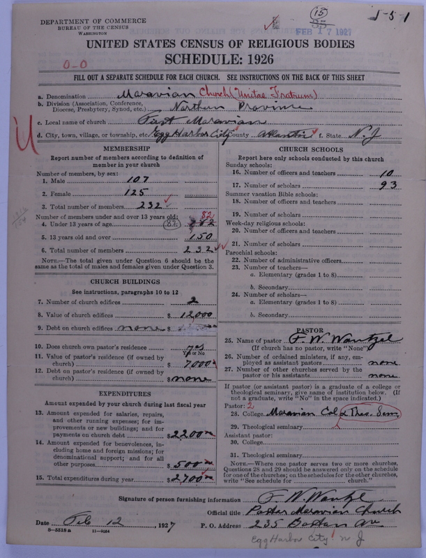 Scan of Moravian Church in America: 15